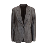 Blazer de tejido Lurex de Brunello Cucinelli