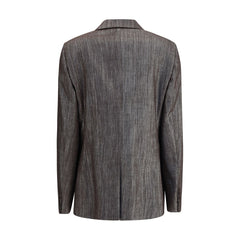 Blazer de tejido Lurex de Brunello Cucinelli