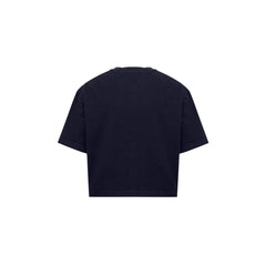 Camiseta de algodón azul de Bottega Veneta