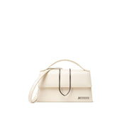 Bolso de hombro de piel beige Jacquemus