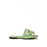 Sandalias de piel verde Bottega Veneta