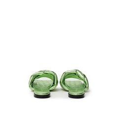 Sandalias de piel verde Bottega Veneta