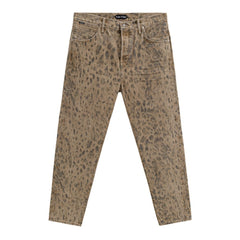 Vaqueros cónicos de algodón beige de Tom Ford