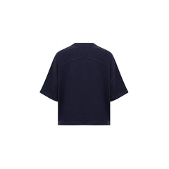 Camiseta de algodón azul de Bottega Veneta