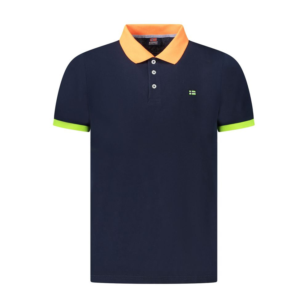 Norway 1963 Blue Cotton Polo Shirt