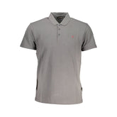 Polo de algodón gris de Napapijri