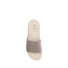 Brunello Cucinelli Suede leather Slippers