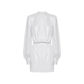 BLANCA VITA Abelia Laminated Mini Dress