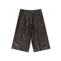 BLANCA VITA Faux Leather Shorts