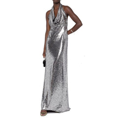 BLANCA VITA Sequin-Embellished Long Dress