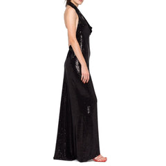 BLANCA VITA Sequin-Embellished Long Dress