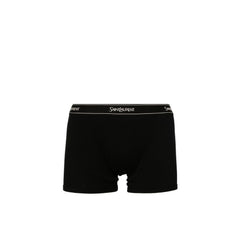 Saint Laurent Logo Cotton Jersey Boxer