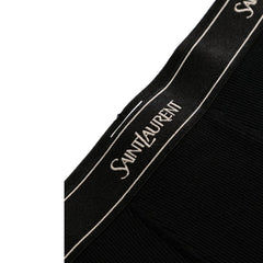 Saint Laurent Logo Cotton Jersey Boxer