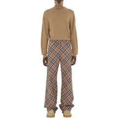 Burberry Wool Blend Check Pants