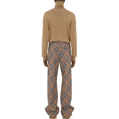 Burberry Wool Blend Check Pants