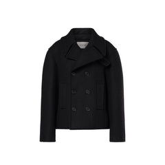 Saint Laurent Oversized Virgin Wool Peacoat