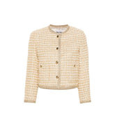 Miu Miu Check Lamé Jacket