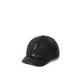 Saint Laurent Cassandre Leather Cap