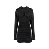 Saint Laurent Cowl Back Mini Dress