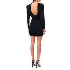 Saint Laurent Cowl Back Mini Dress