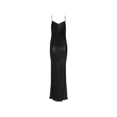 Saint Laurent Satin Long Dress