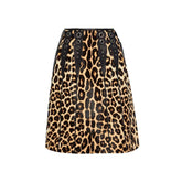 Bottega Veneta Leopard Print Calf Hair Skirt