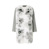 Fendi Fur Trim Cashmere Coat