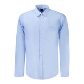 Hugo Boss Blue Cotton Shirt