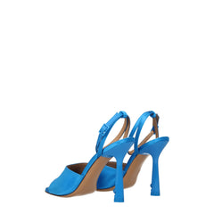 Off-White Blue Satin Sandal