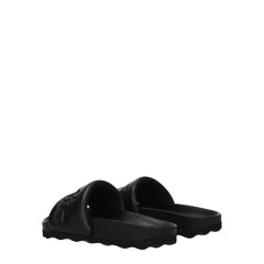 Off-White Black Leather Slipper