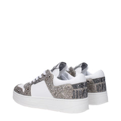 Jimmy Choo White Leather Sneakers