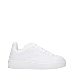 Burberry White Leather Sneakers
