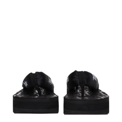 Palm Angels Black Fabric Flip-Flop Sandal