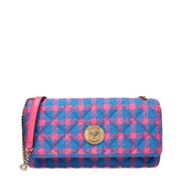 Versace Blue Fabric Crossbody Bag