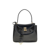 Balenciaga Rodeo Shoulder Bag in crocodile-print leather