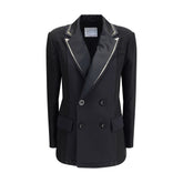 Sacai Double-breasted Blazer with double revers