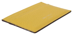 Tarjetero de piel amarillo sol de Jimmy Choo