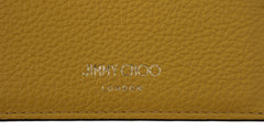 Tarjetero de piel amarillo sol de Jimmy Choo