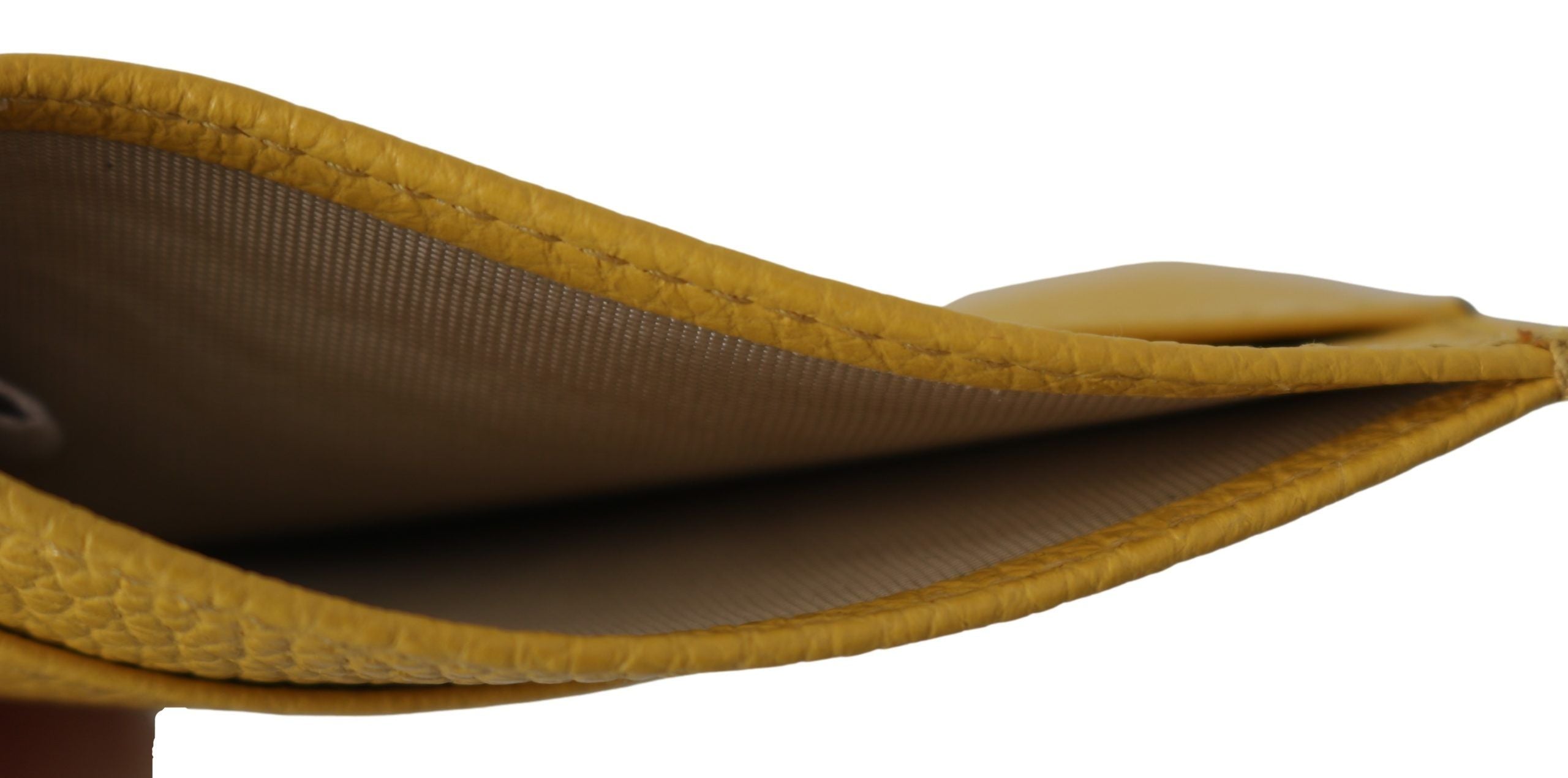 Tarjetero de piel amarillo sol de Jimmy Choo