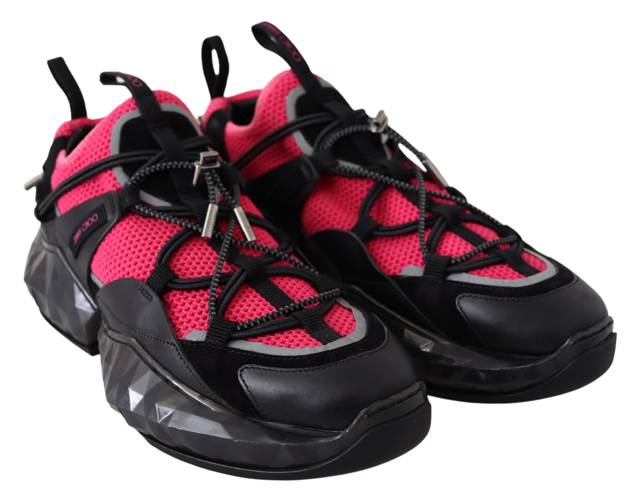 Jimmy Choo Electric Elegance Zapatillas de malla de cuero