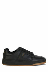 Zapatillas bajas elegantes de cuero negro de Saint Laurent