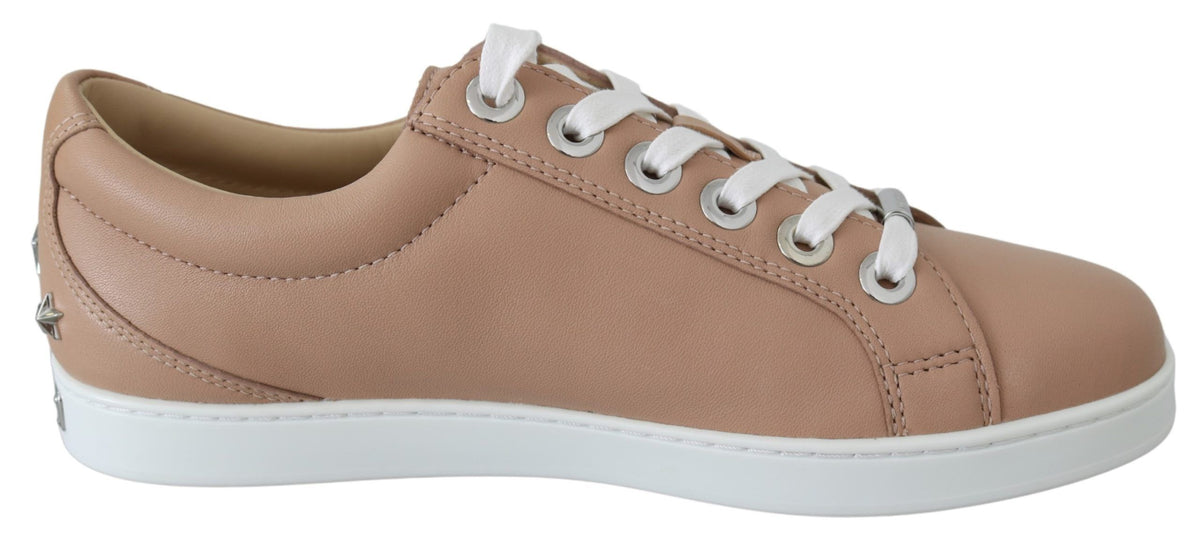 Zapatillas Jimmy Choo de piel napa rosa empolvado