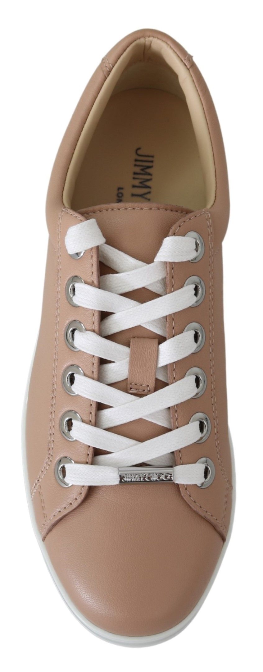 Zapatillas Jimmy Choo de piel napa rosa empolvado