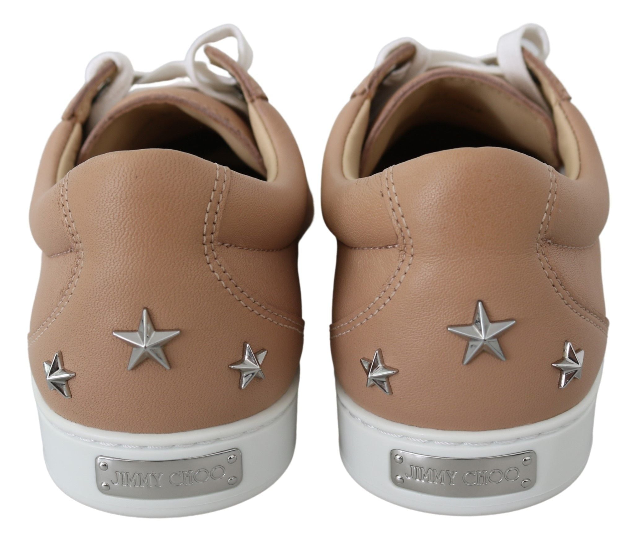 Zapatillas Jimmy Choo de piel napa rosa empolvado