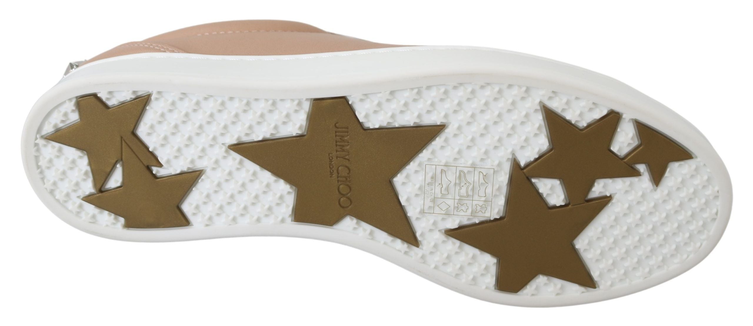 Zapatillas Jimmy Choo de piel napa rosa empolvado