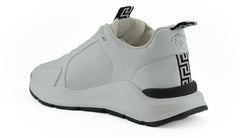Zapatillas Versace Sleek de piel de becerro blanca
