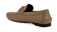 Mocasines Versace de piel con diseño Medusa en tono dorado