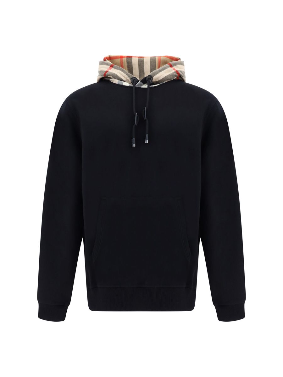 Sudadera con capucha elegante extragrande Samuel de Burberry en negro