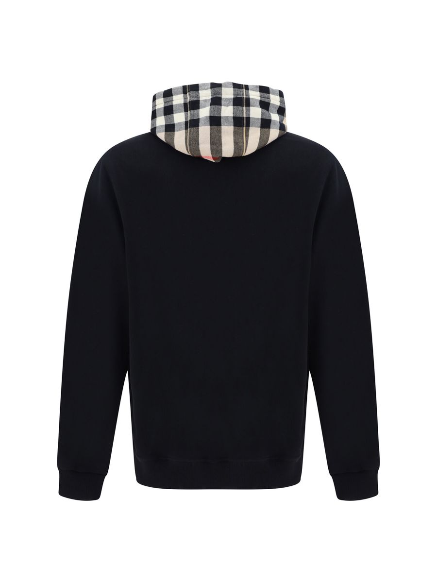 Sudadera con capucha elegante extragrande Samuel de Burberry en negro