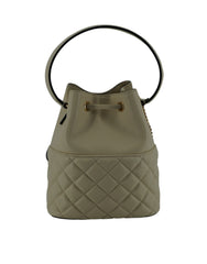Bolso bandolera elegante pequeño de piel blanca de Versace